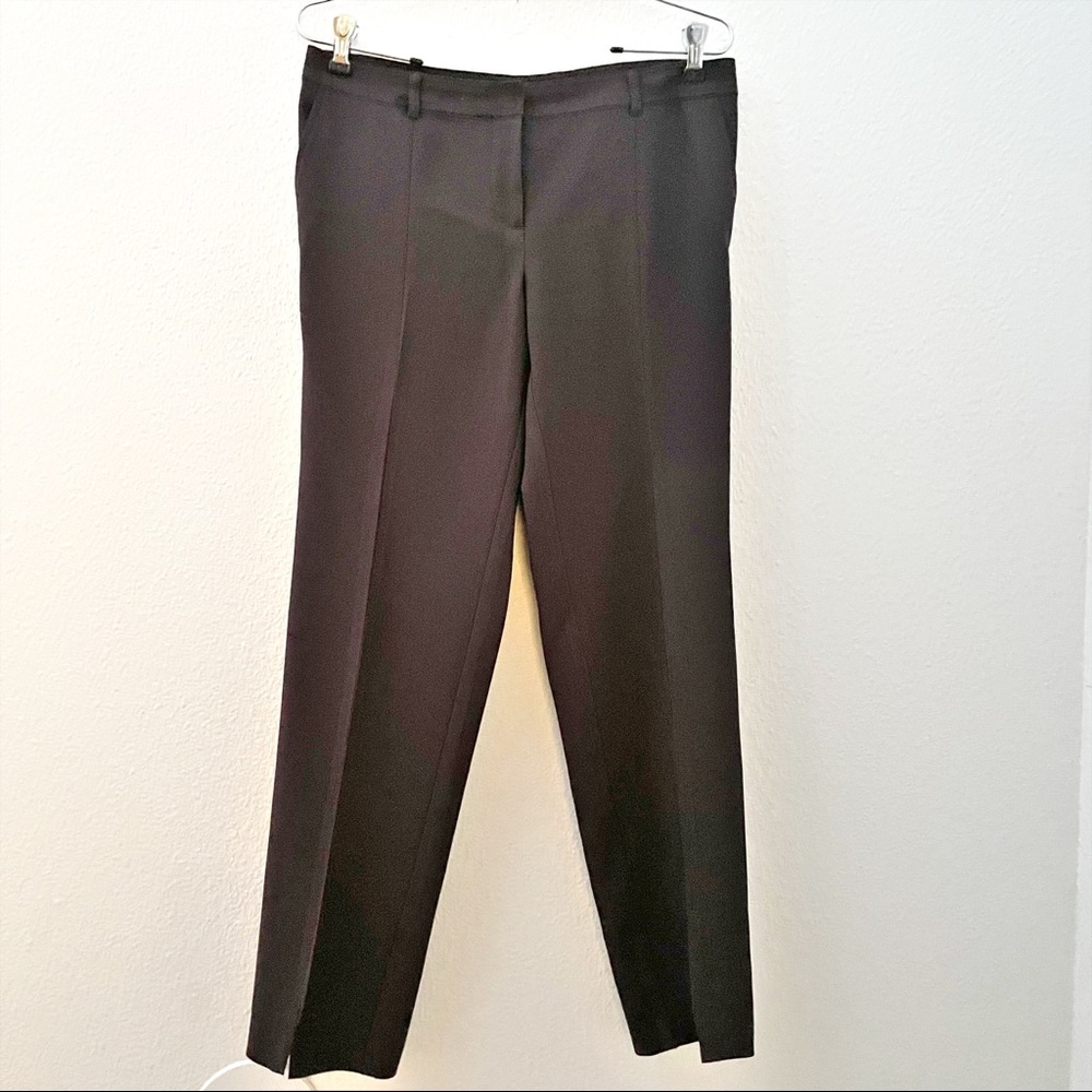 St. John brown straight leg stretch dress pants size 6